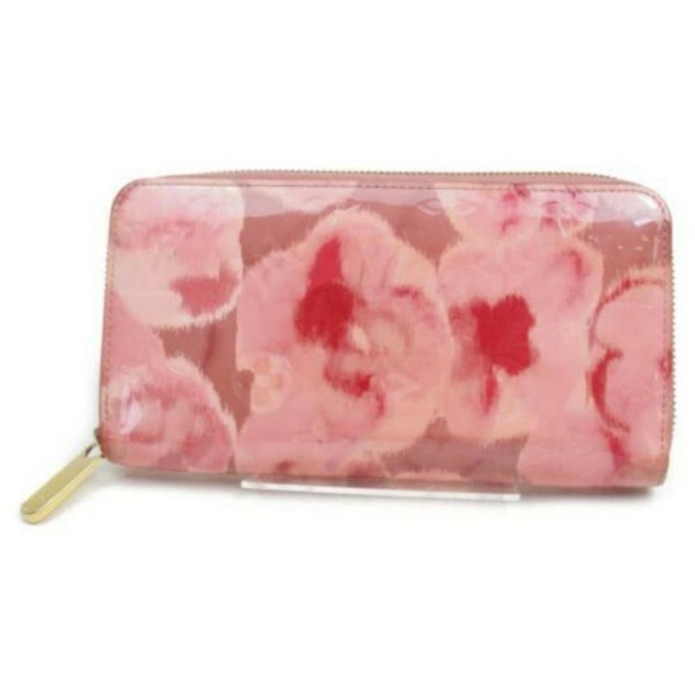 Louis Vuitton Ikat Zippy Wallet Flower Pink Vernis
